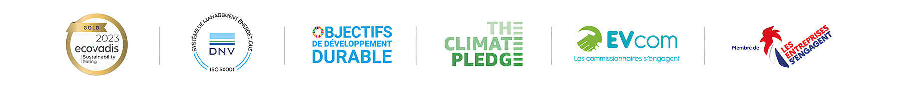 Logos des engagements RSE